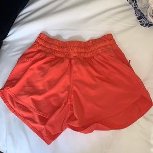 Pink Punch Lululemon tracker-Shorts 4”
